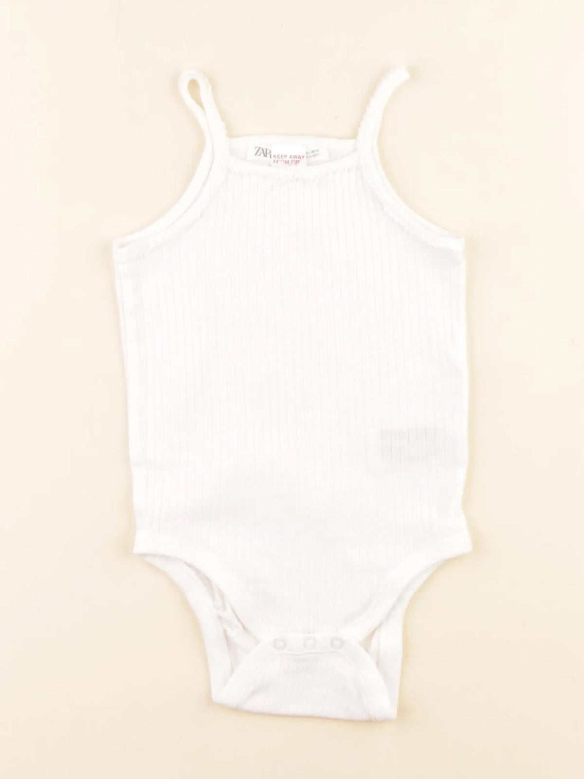 Zara - body blanc - 9/12 mois