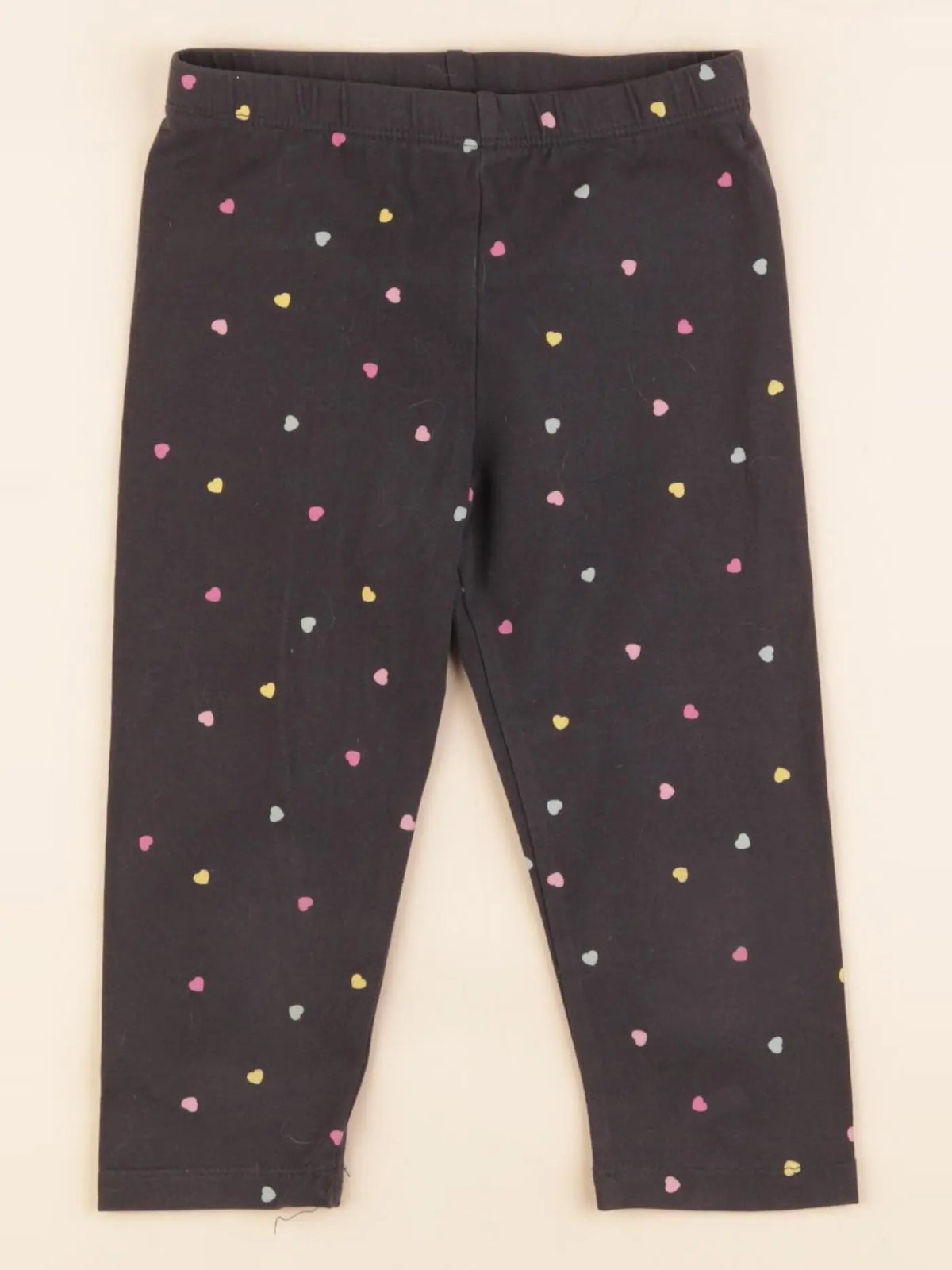 H&M - legging court gris - 4/5 ans