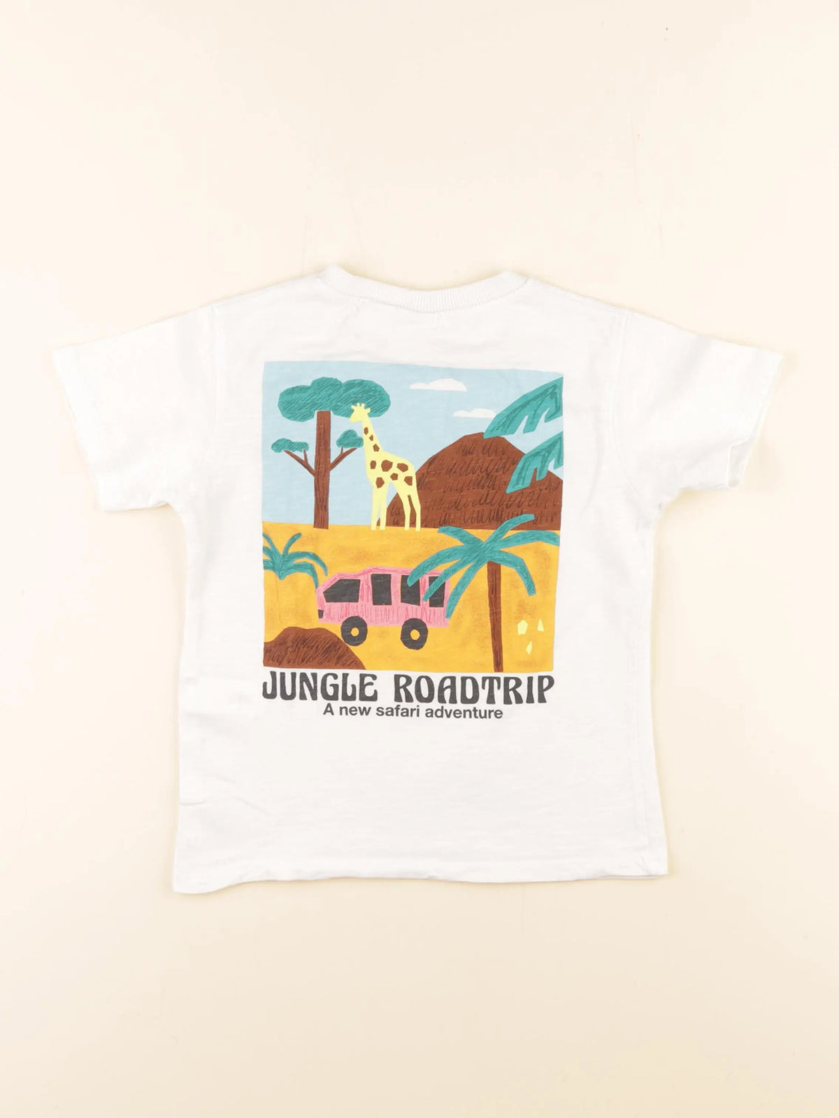 Zara - tee-shirt imprimé au dos blanc - 3 ans