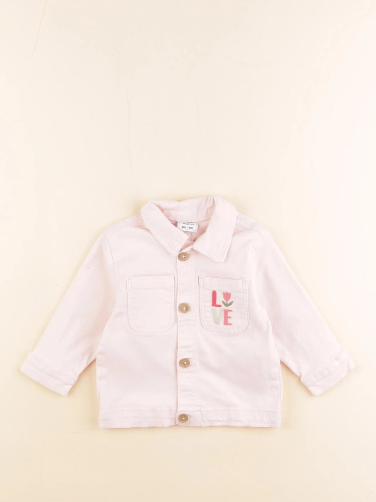 Tape à l'oeil - veste rose - 12 mois