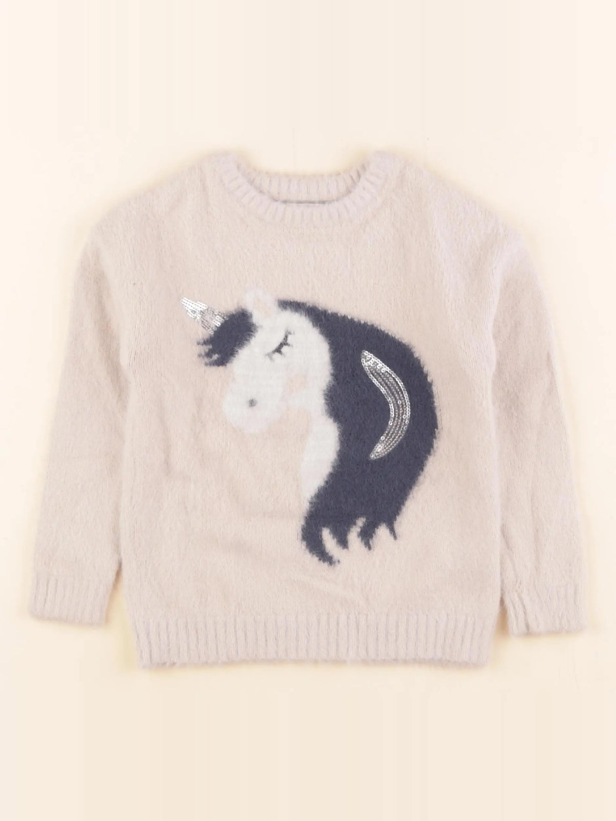 Vertbaudet - pull beige - 5 ans