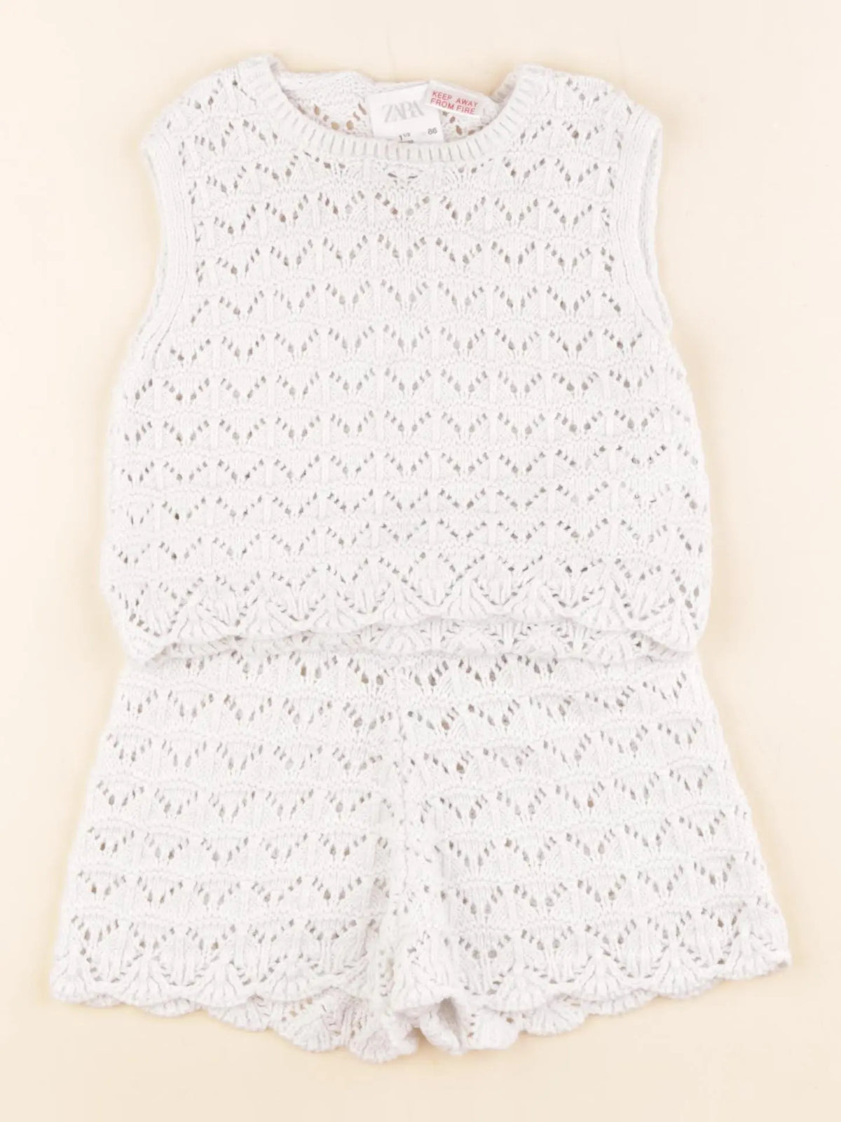 Zara - ensemble blanc - 18 mois