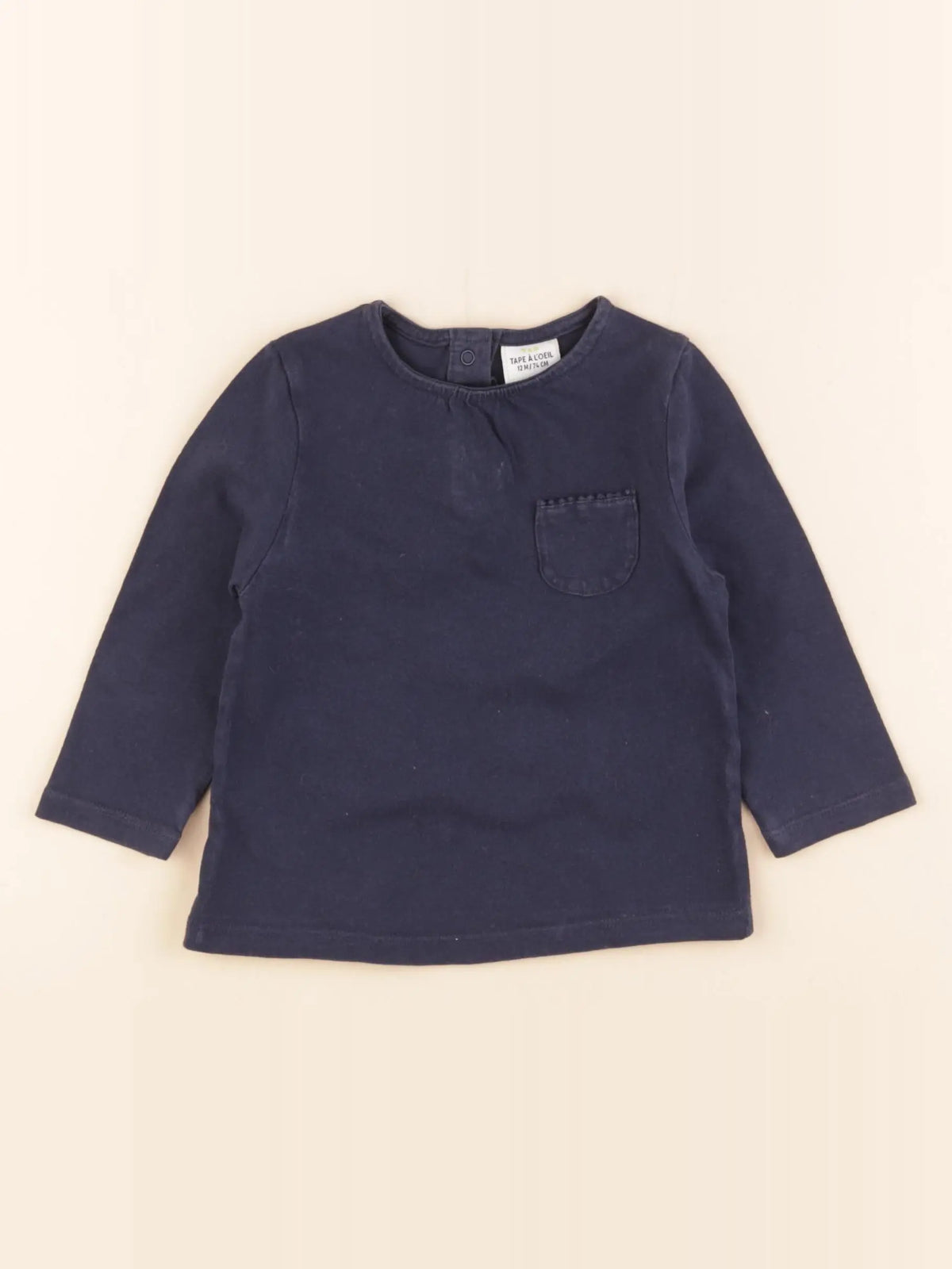 Tape à l'oeil - tee-shirt bleu - 12 mois