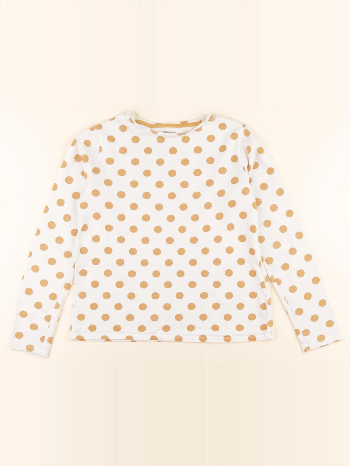 Vertbaudet - tee-shirt blanc, jaune - 12 ans