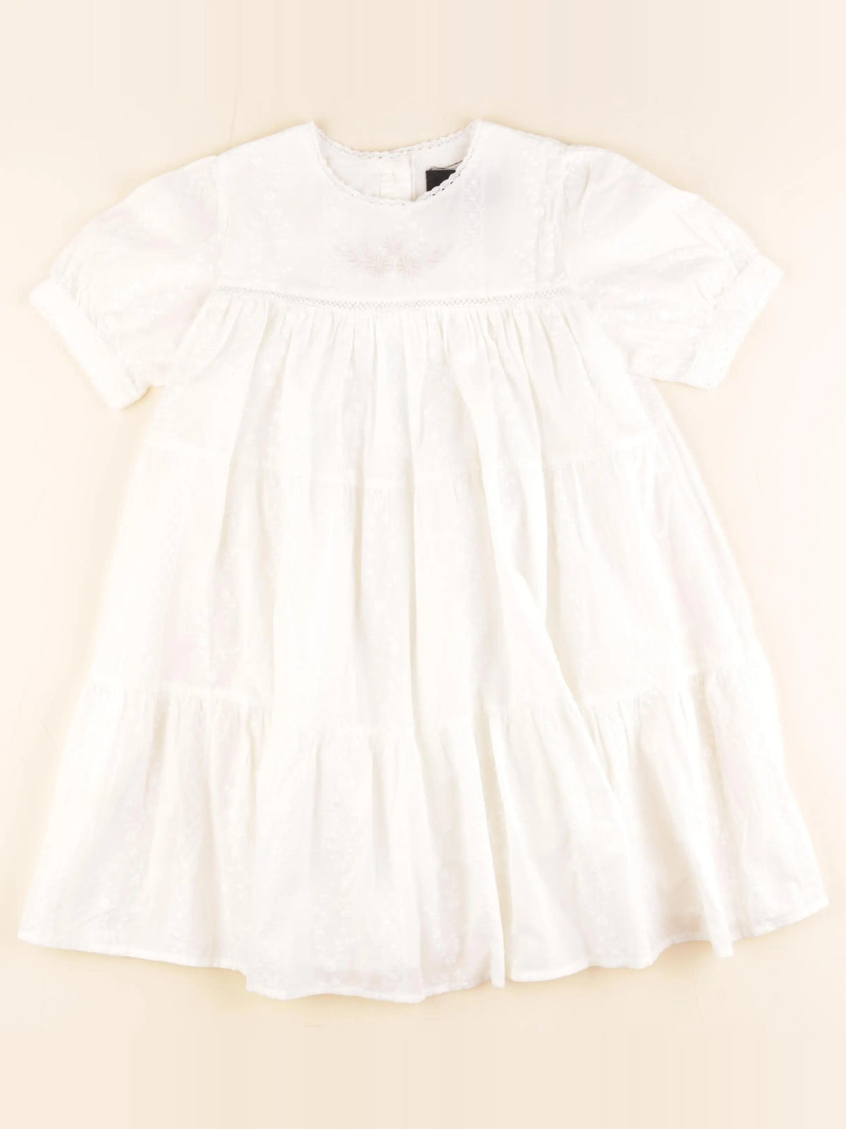 Monoprix - robe blanc - 6 ans