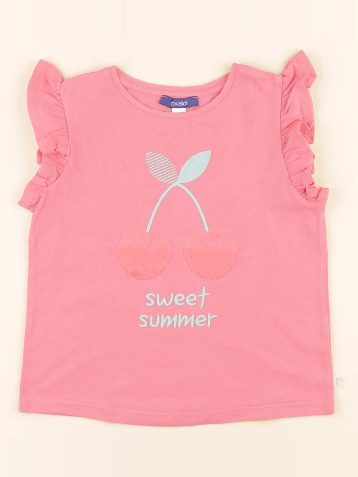 Okaidi - tee-shirt rose - 5 ans