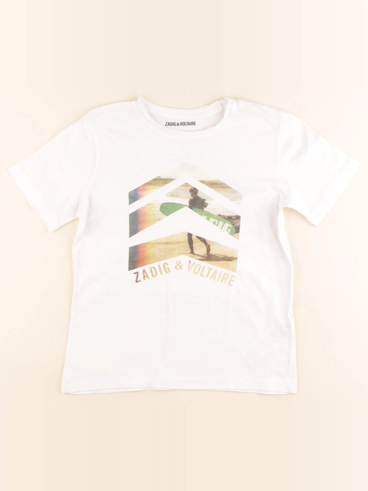 Zadig & Voltaire - tee-shirt blanc - 8 ans