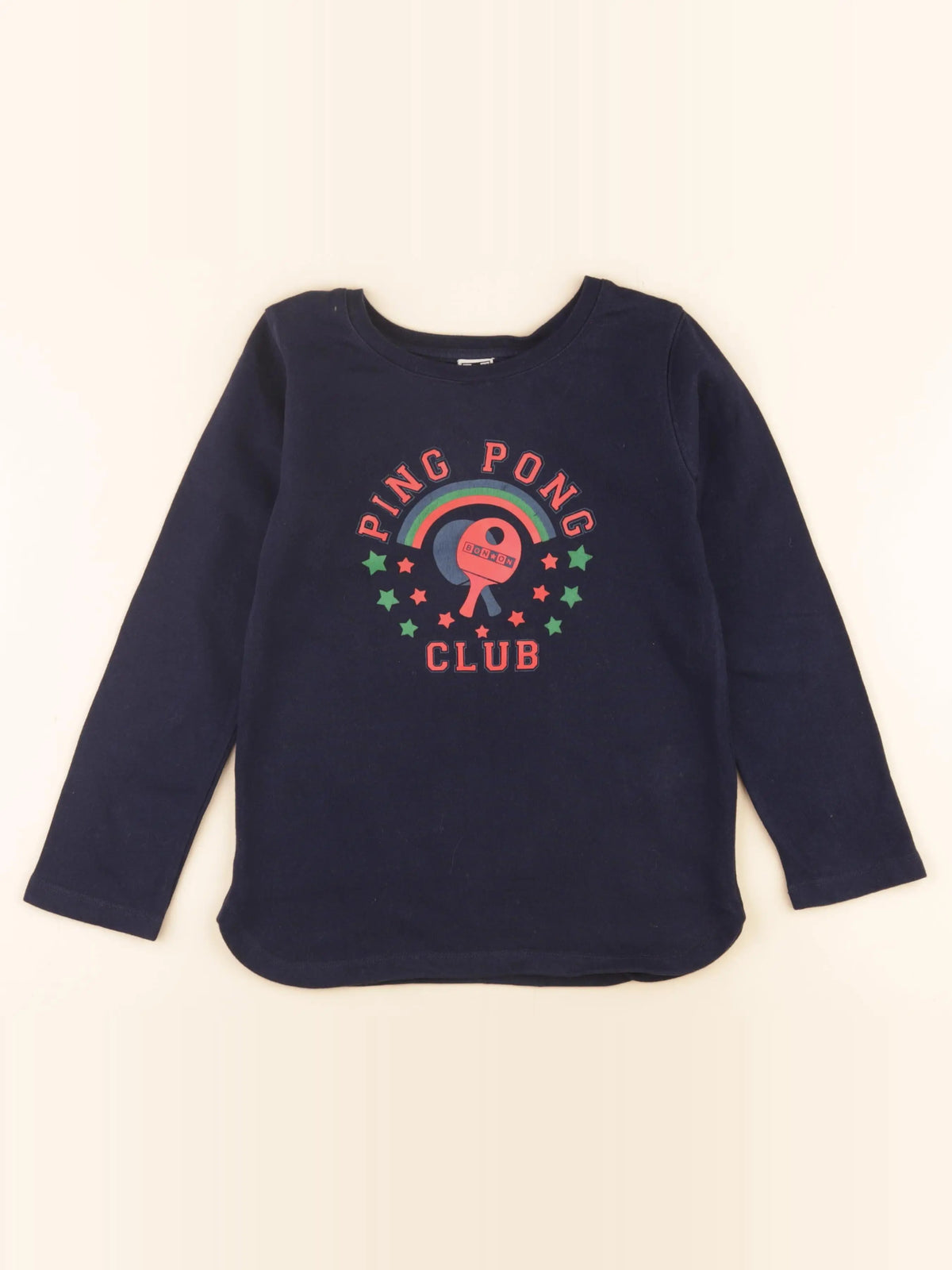 Bonton - tee-shirt bleu - 8 ans