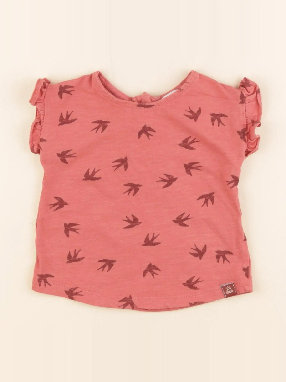 Tape à l'oeil - tee-shirt rose - 6 mois