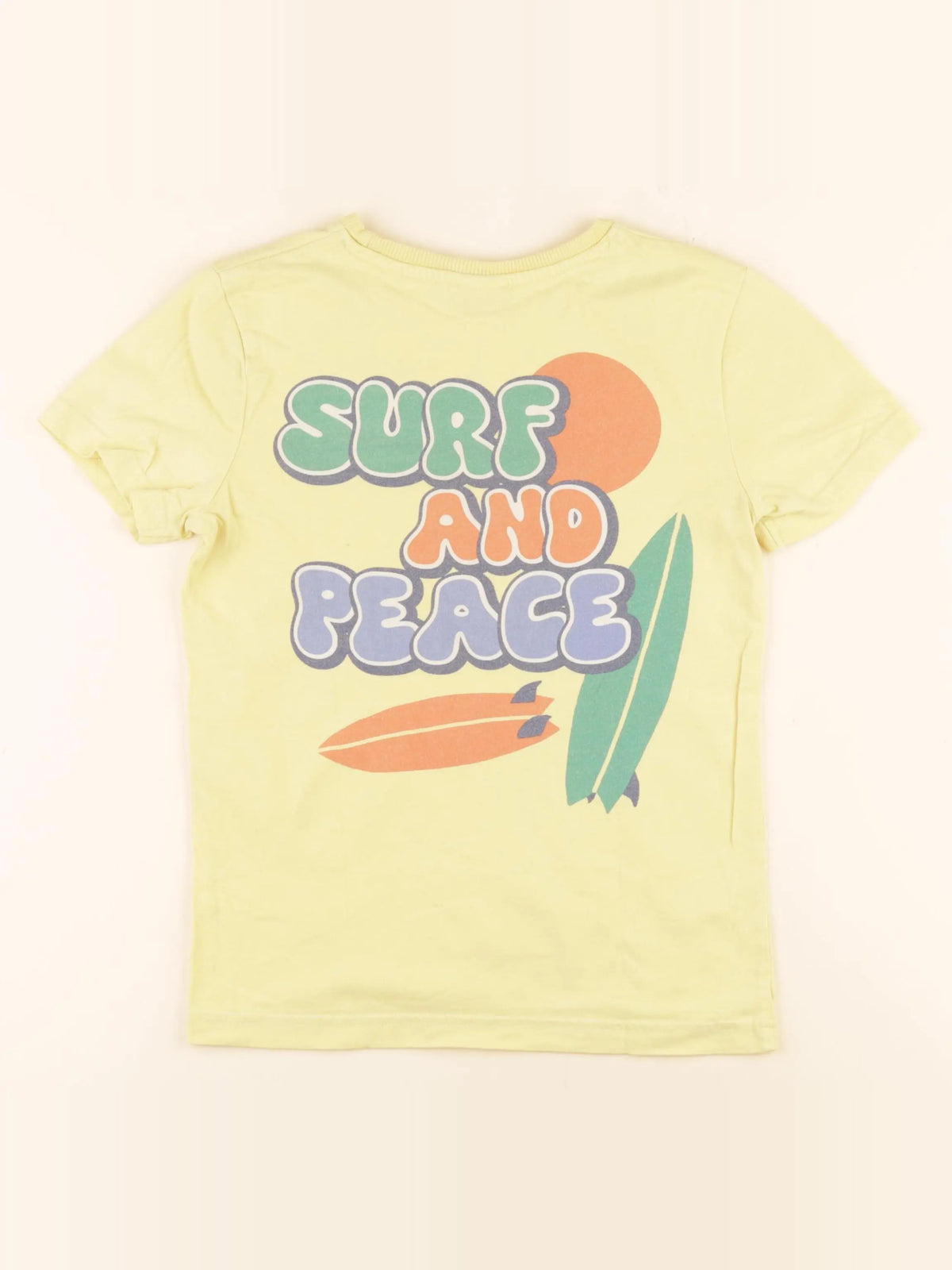 Tape à l'oeil - tee-shirt imprimé au dos jaune - 8 ans