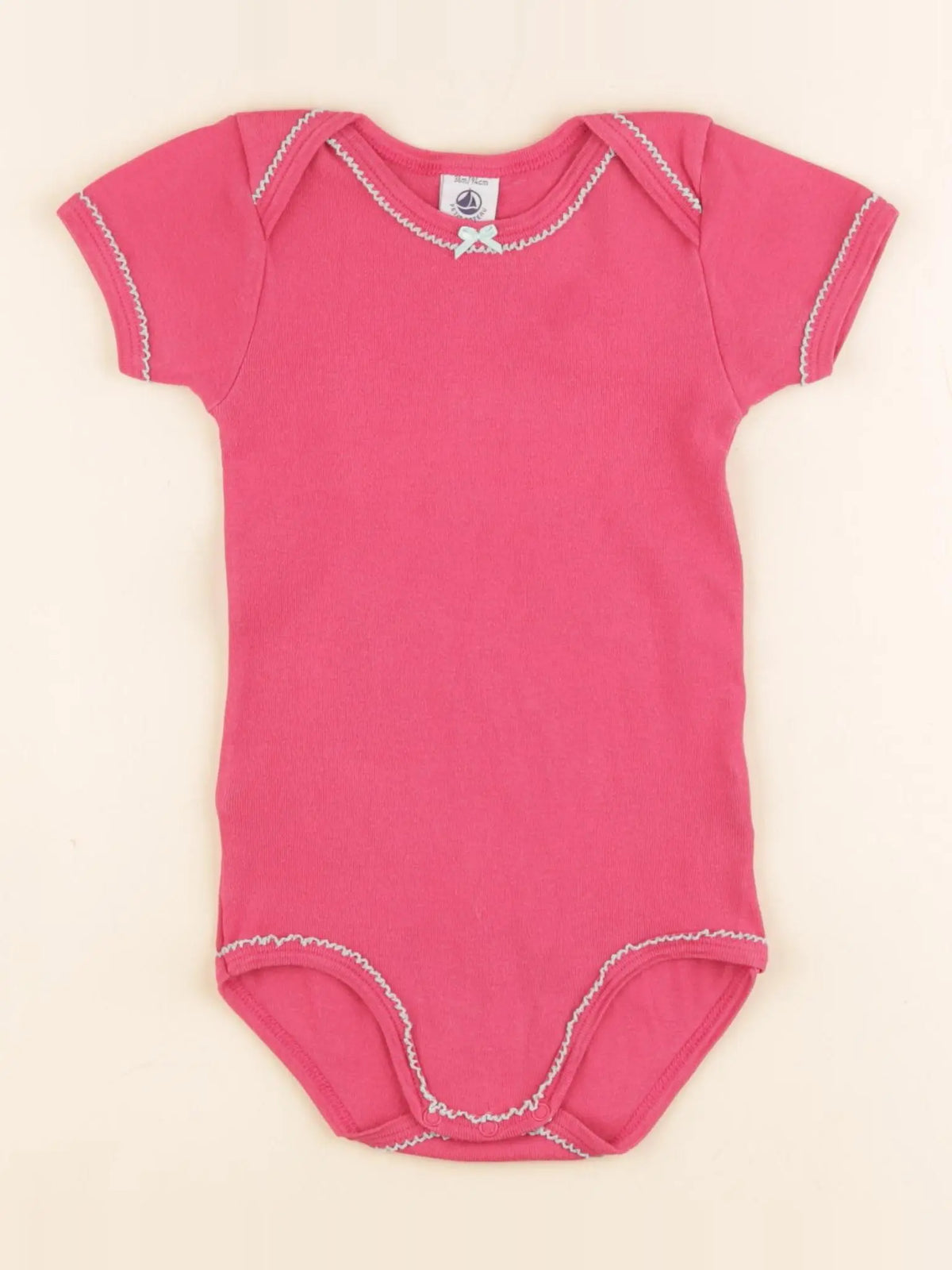 Petit Bateau - body rose - 36 mois