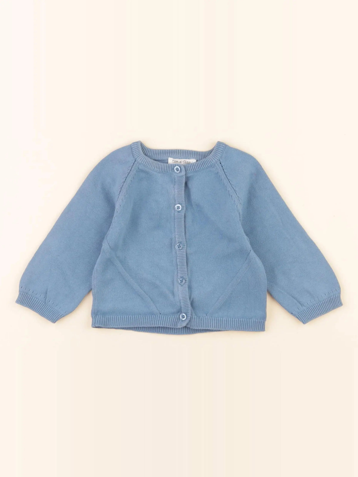 Eden & Victor - gilet bleu - 9 mois