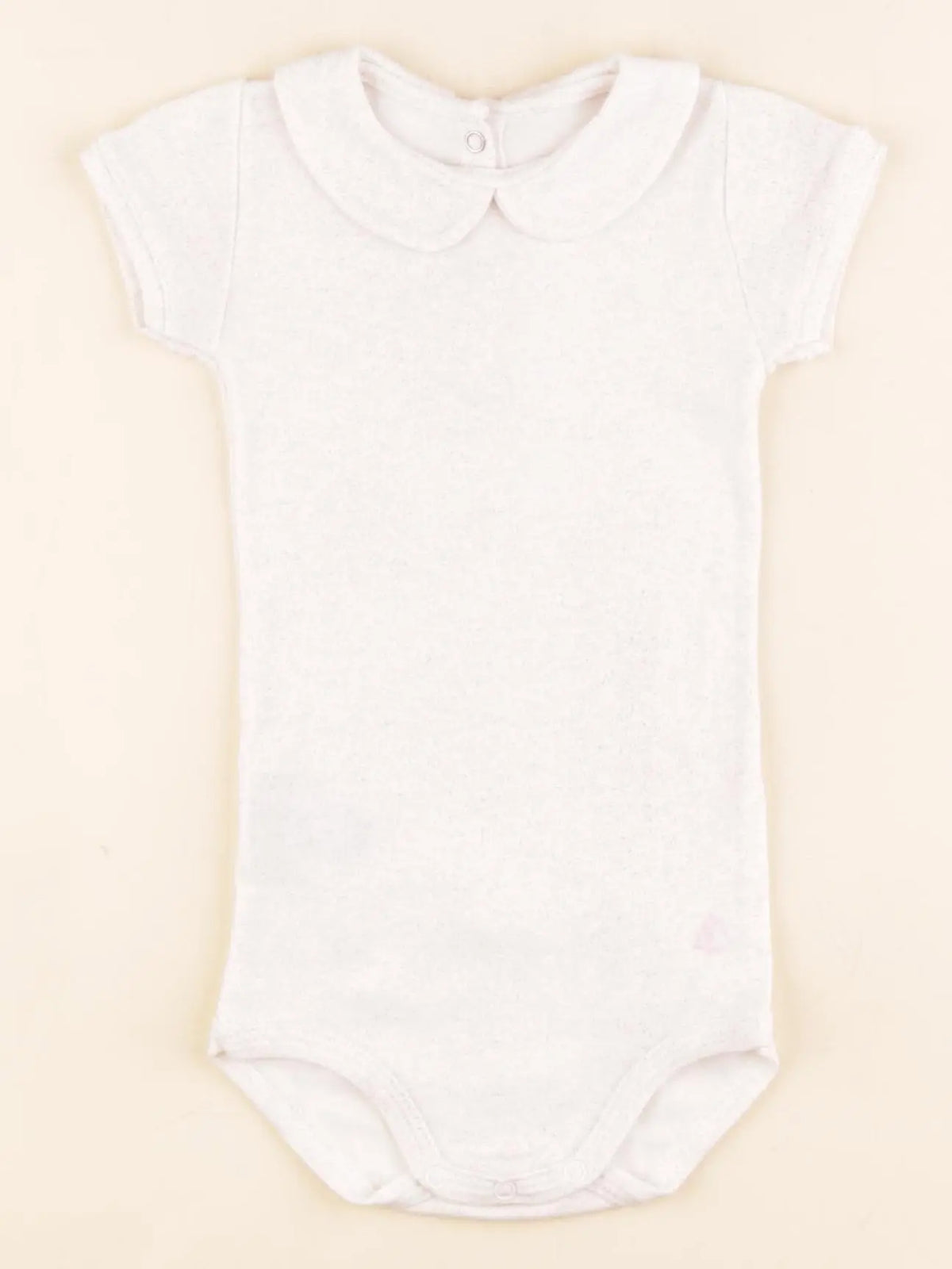 Petit Bateau - body à col beige, or - 12 mois