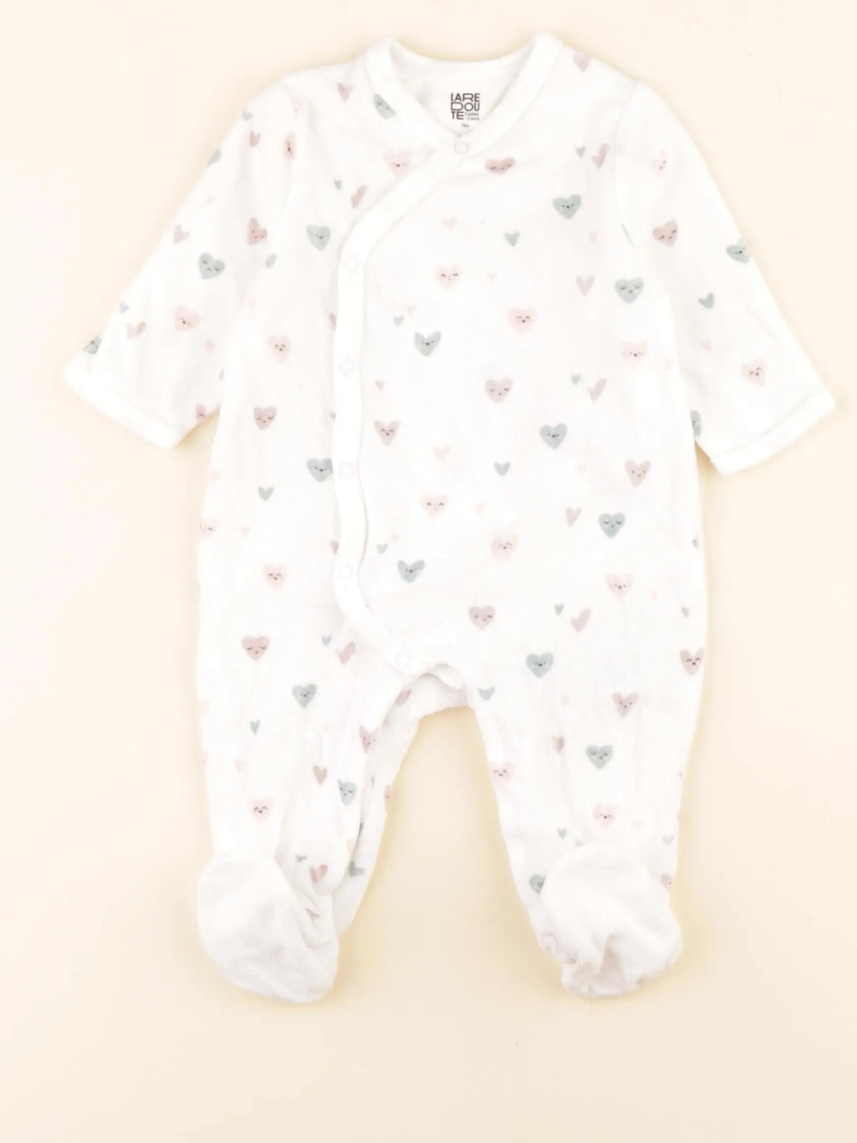 La Redoute - pyjama velours rose - 3 mois
