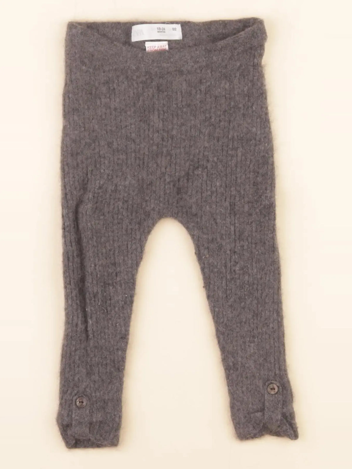 Zara - legging gris - 18/24 mois