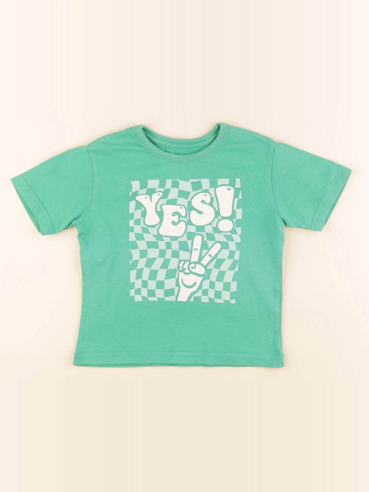 Vertbaudet - tee-shirt vert - 4 ans