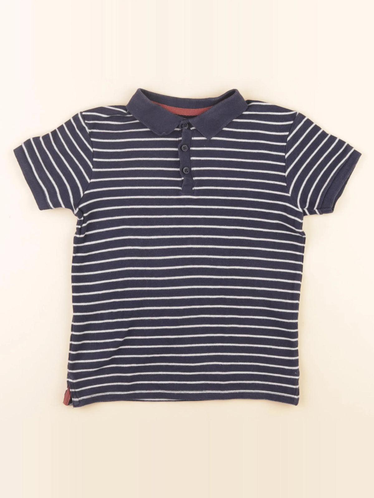 Vertbaudet - polo bleu - 8 ans
