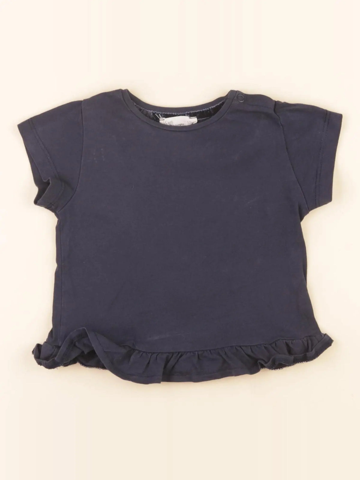 Little Cigogne - tee-shirt bleu - 12 mois
