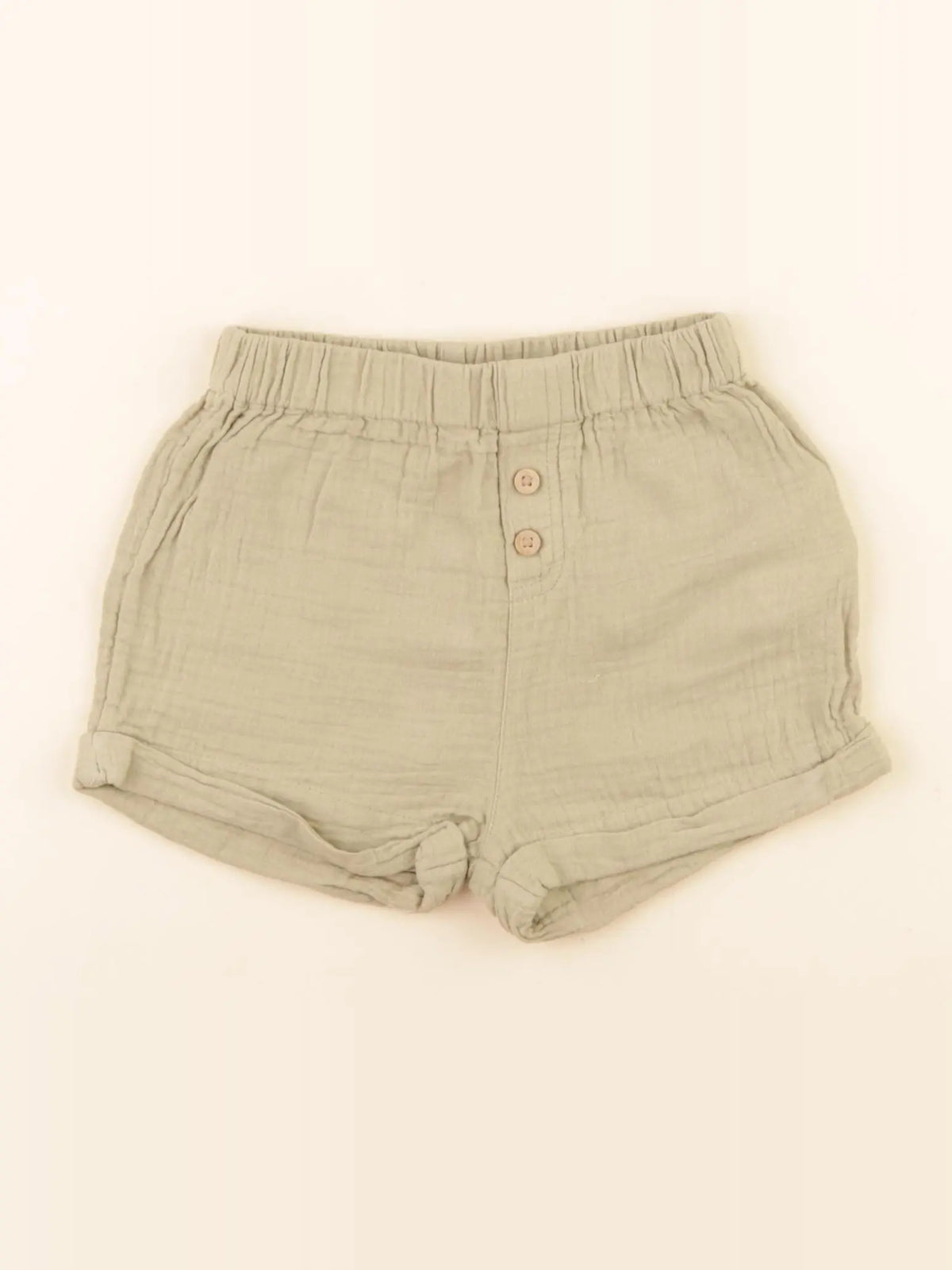 Vertbaudet - short vert - 18 mois