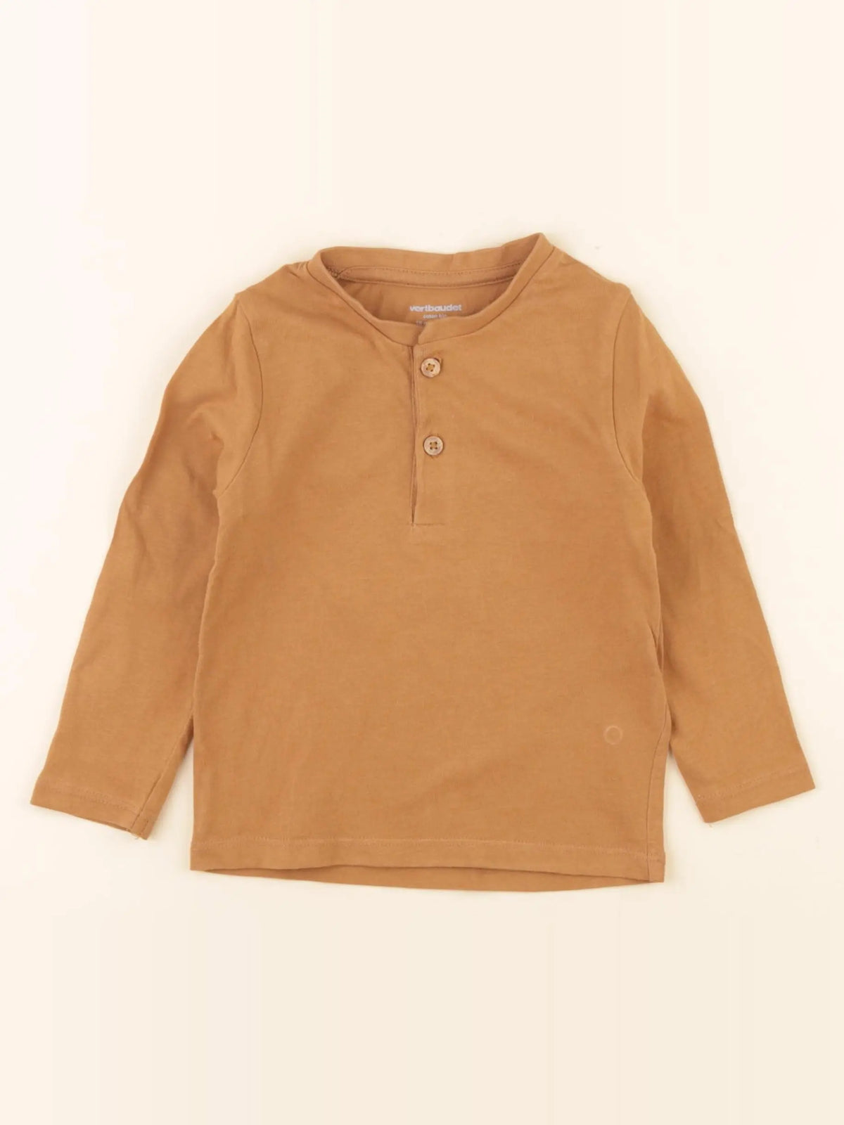 Vertbaudet - tee-shirt marron - 18 mois