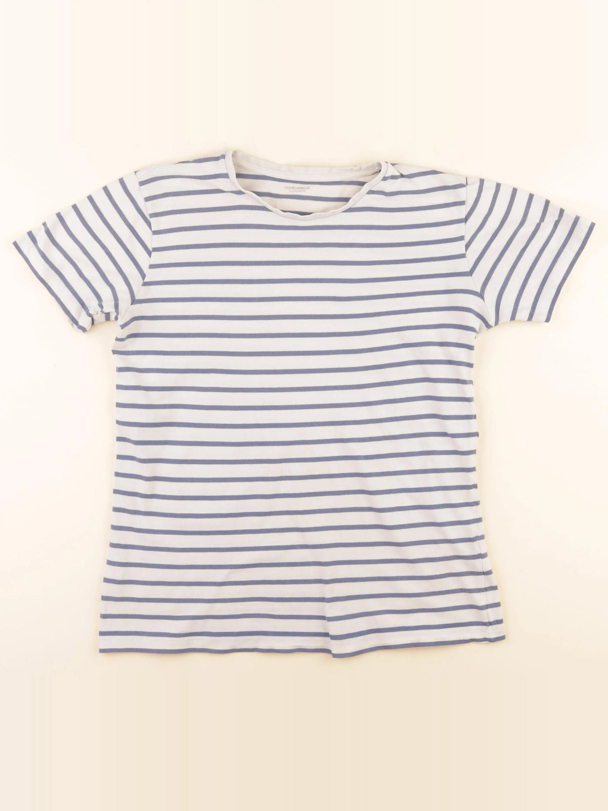 Vertbaudet - tee-shirt beige, bleu - 14 ans
