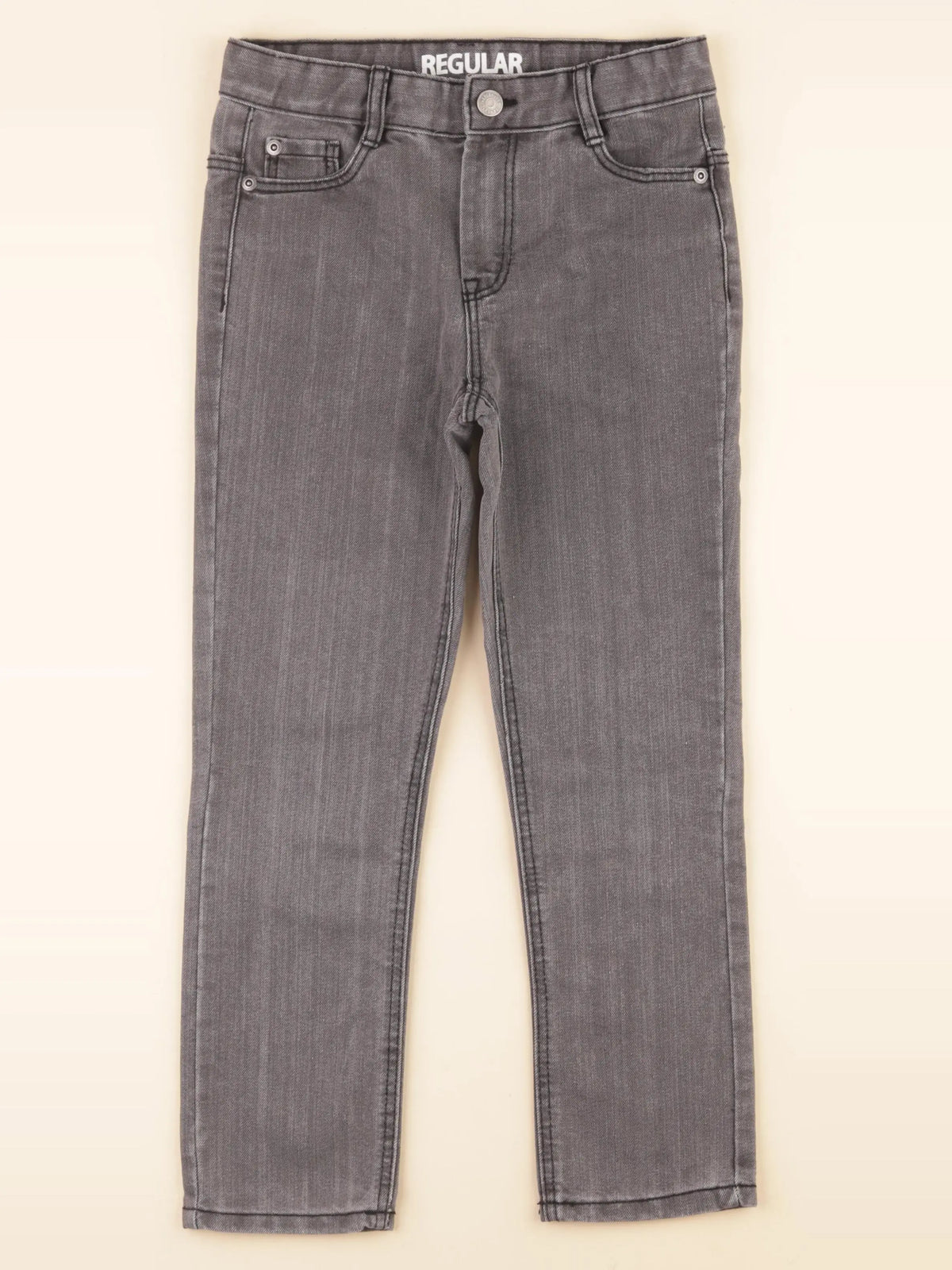 Vertbaudet - jean gris - 8 ans