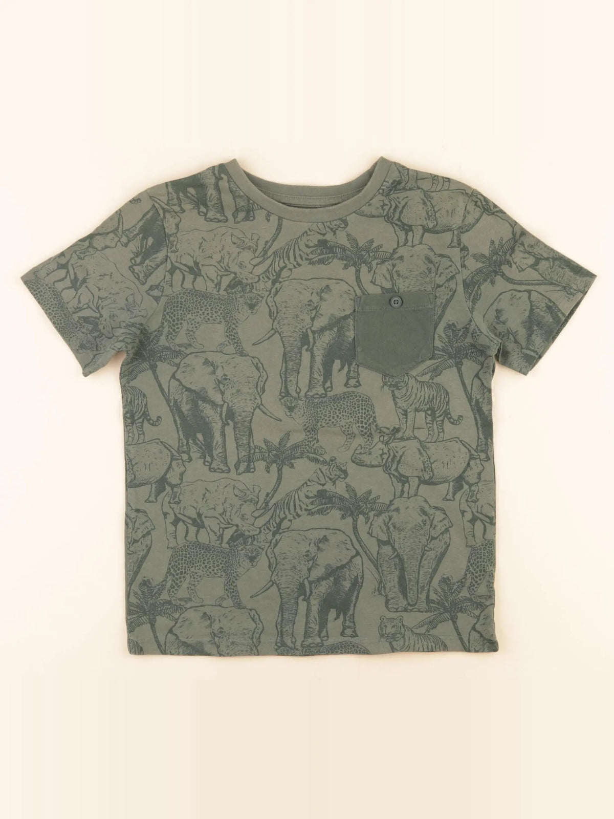Vertbaudet - tee-shirt vert - 8 ans