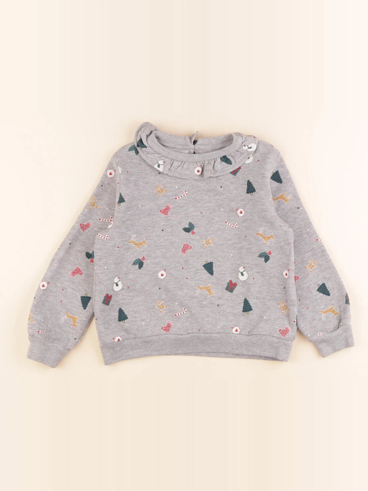 Vertbaudet - sweat gris - 5 ans