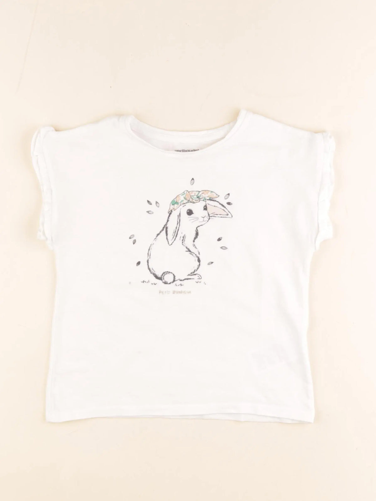 Vertbaudet - tee-shirt blanc - 4 ans