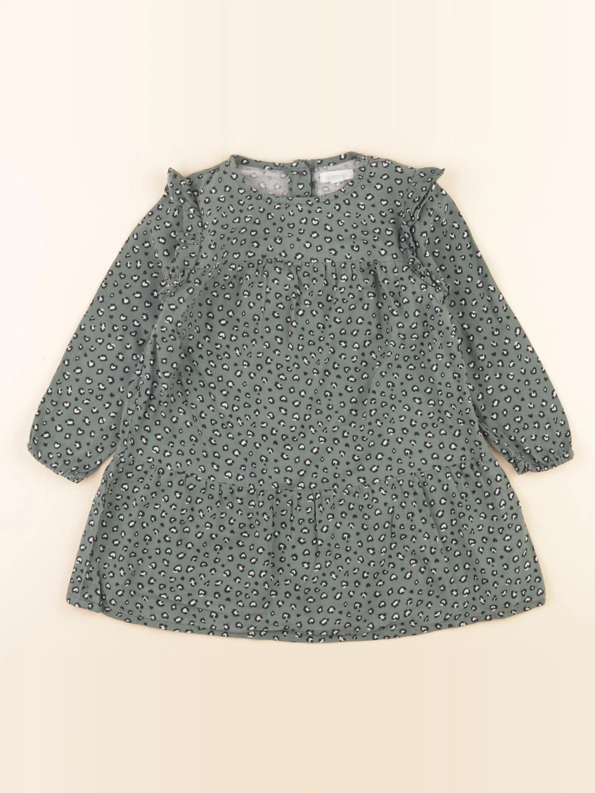 Vertbaudet - robe vert - 4 ans