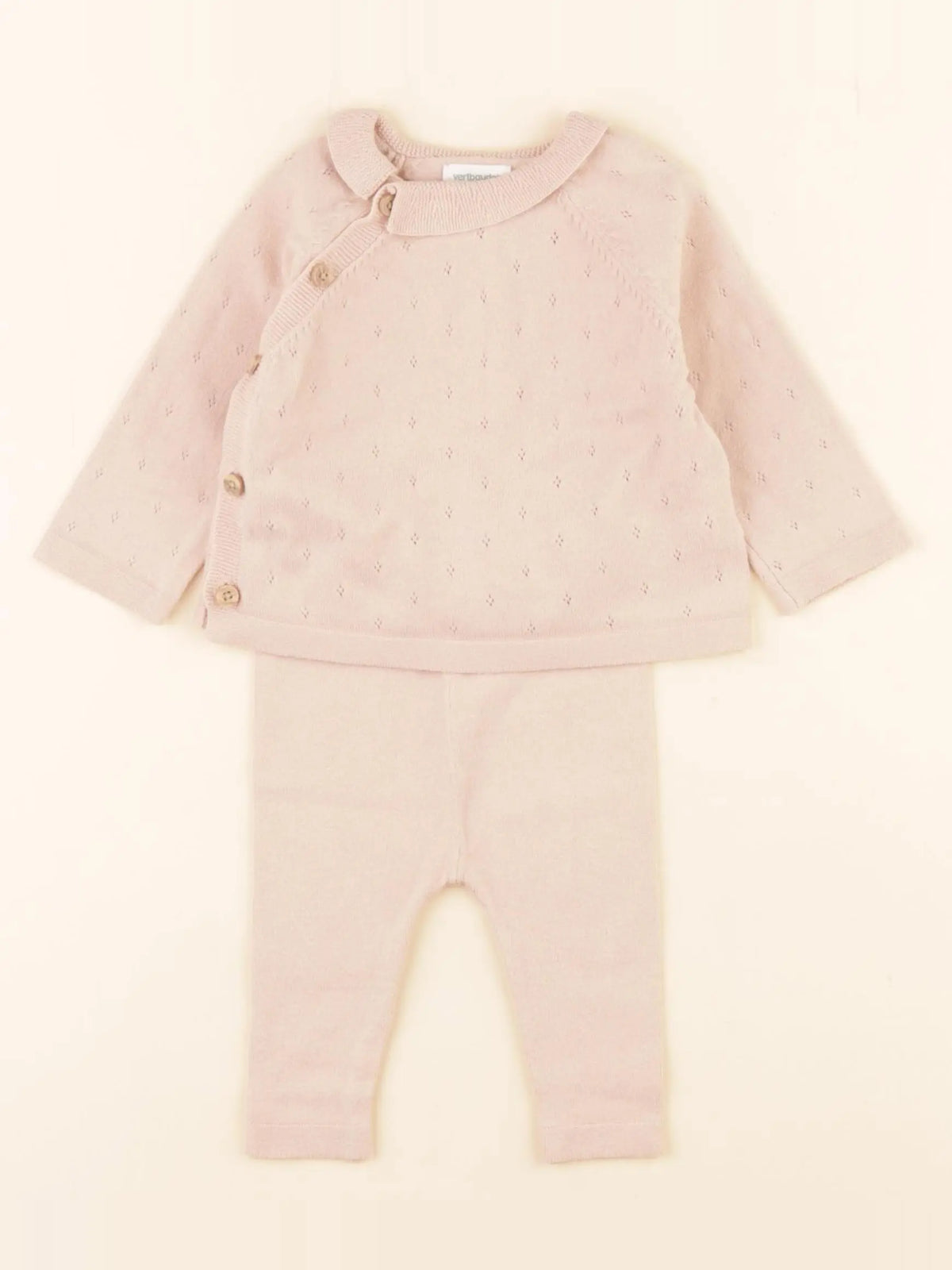 Vertbaudet - ensemble rose - 3 mois