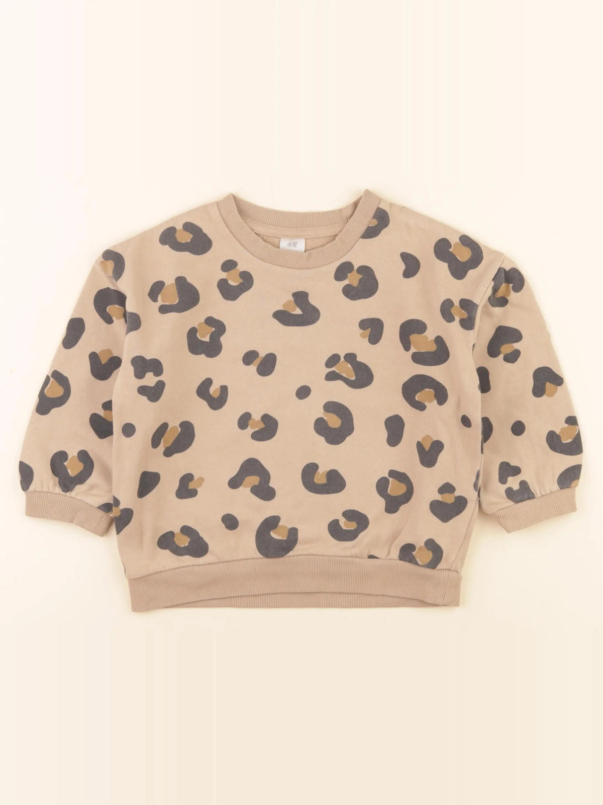 H&M - sweat noir, marron - 2/3 ans