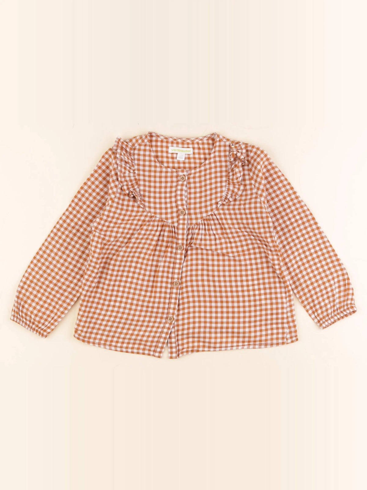 Vertbaudet - blouse marron - 5 ans