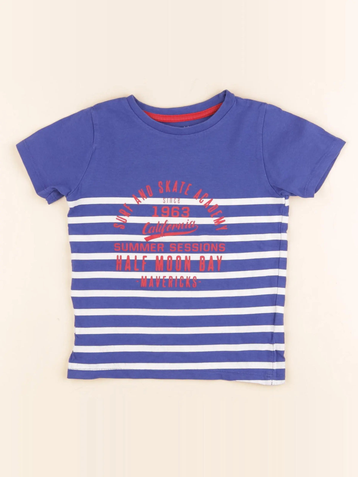 Vertbaudet - tee-shirt bleu - 4 ans