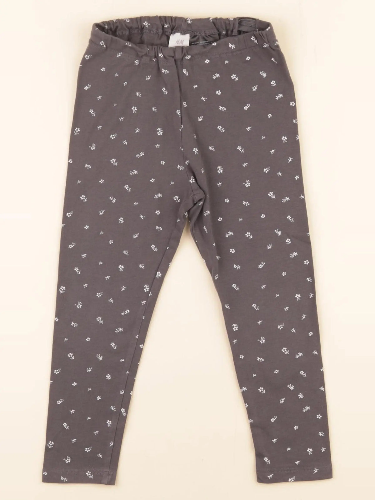H&M - legging gris - 2/3 ans