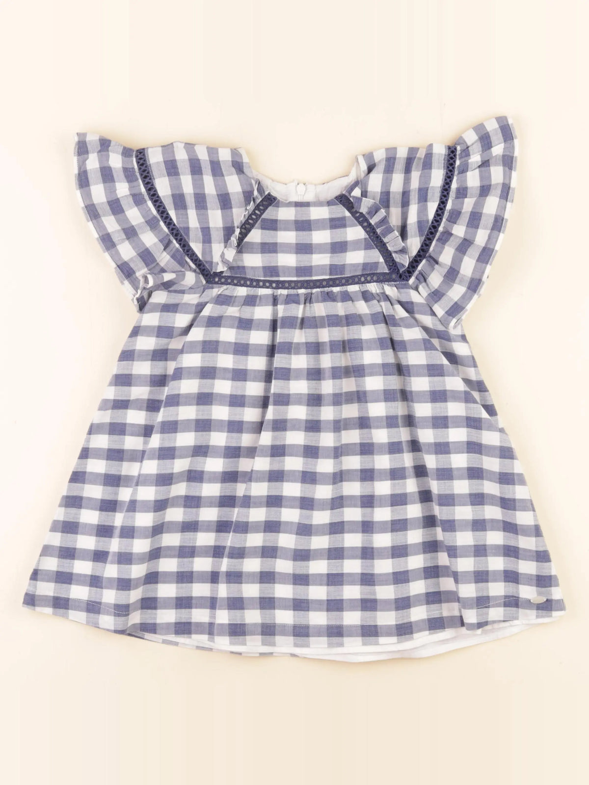 Tartine & Chocolat - robe blanc, bleu - 4 ans