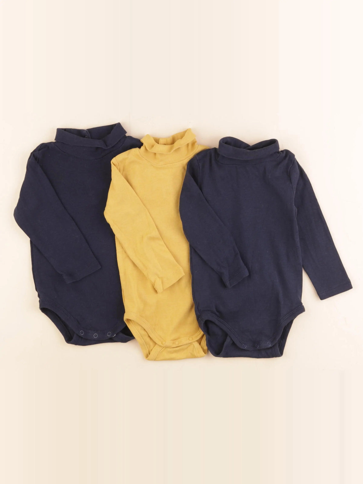 Boutchou - lot de 3 bodies en coton multicolore - 12 mois
