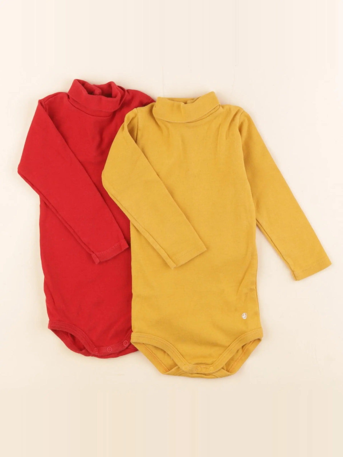 Petit Bateau - lot de 2 bodies en coton multicolore - 12 mois