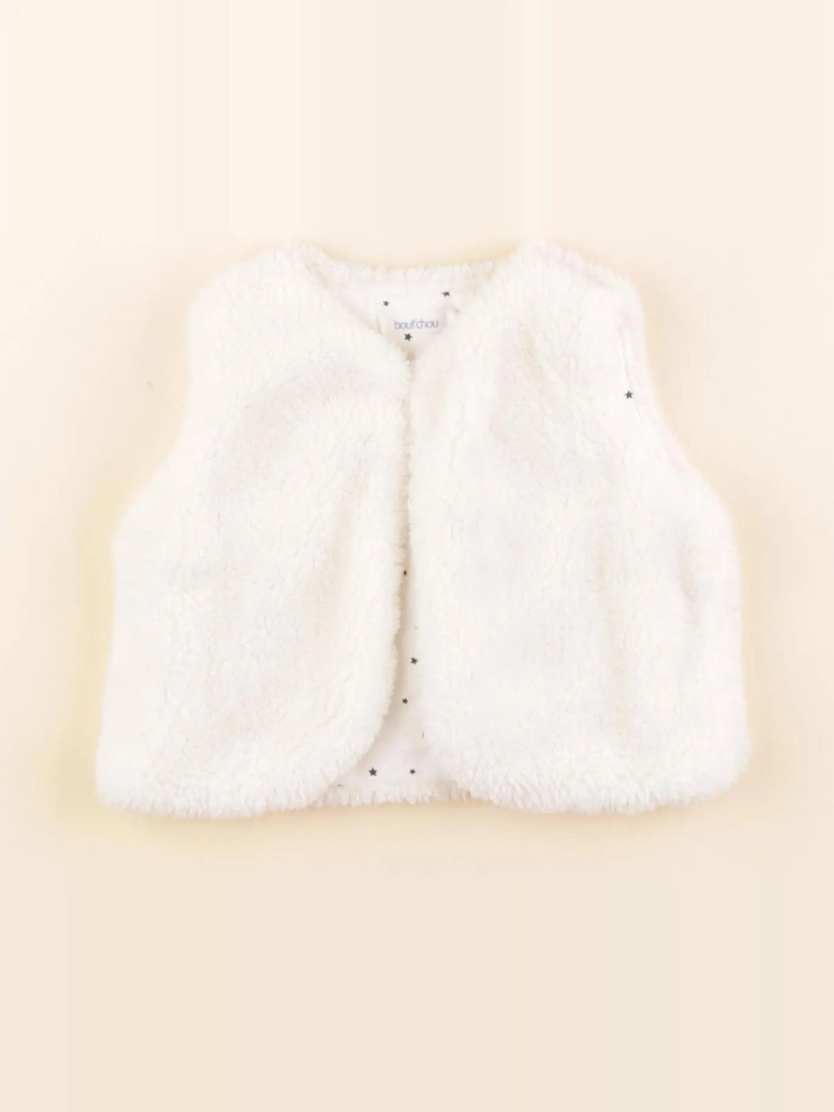 Boutchou - gilet blanc - 1 mois