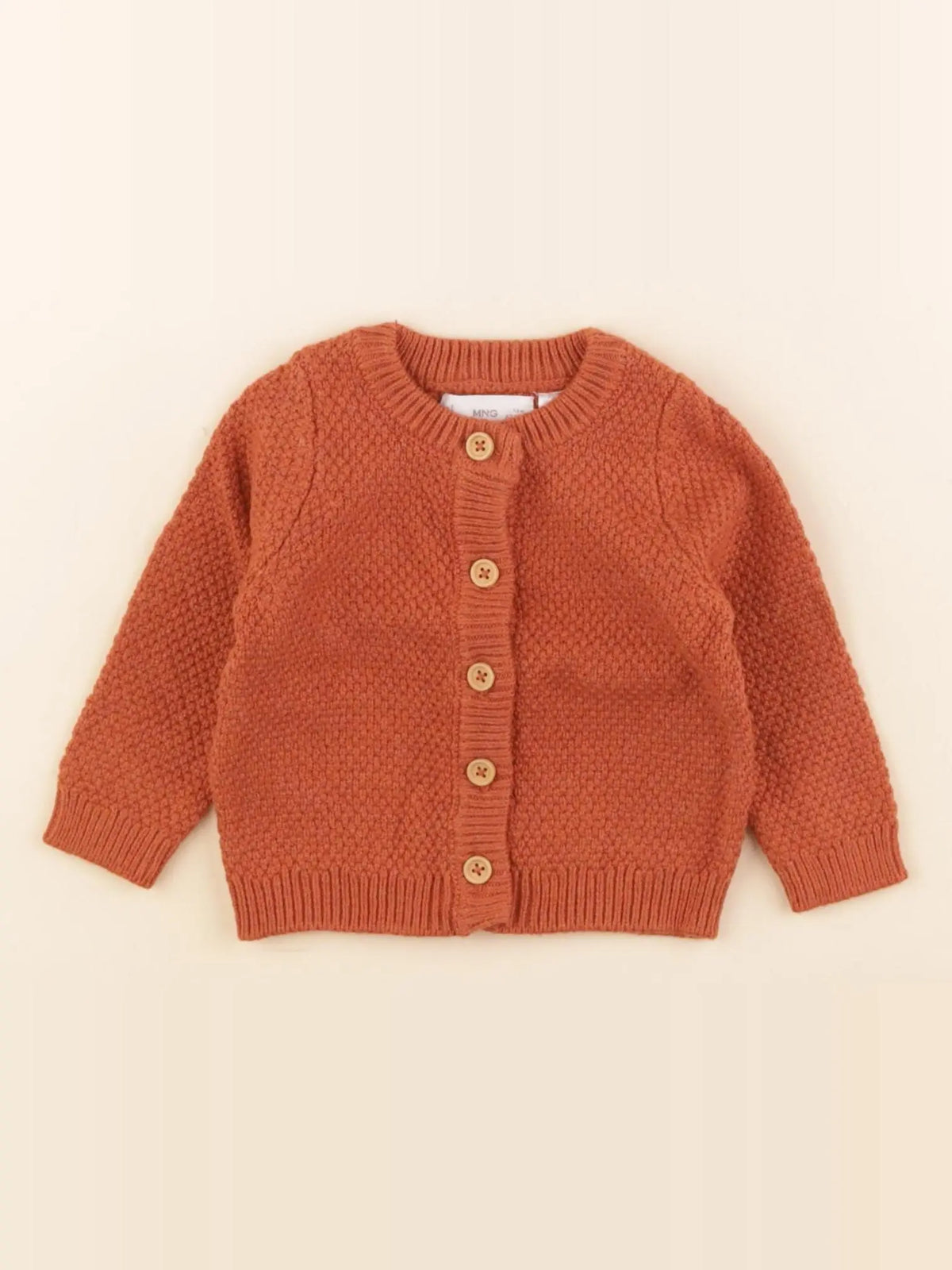 Mango - gilet vert, orange - 1/3 mois