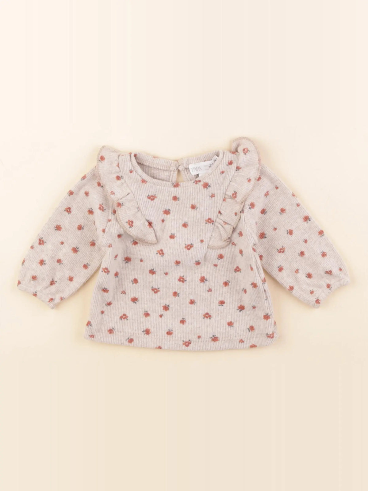 Zara - sweat beige - 1/3 mois