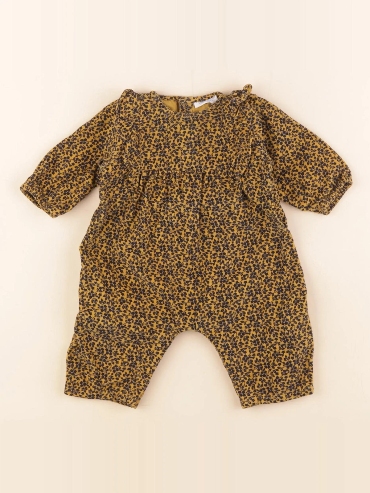 Boutchou - combinaison jaune, noir - 1 mois