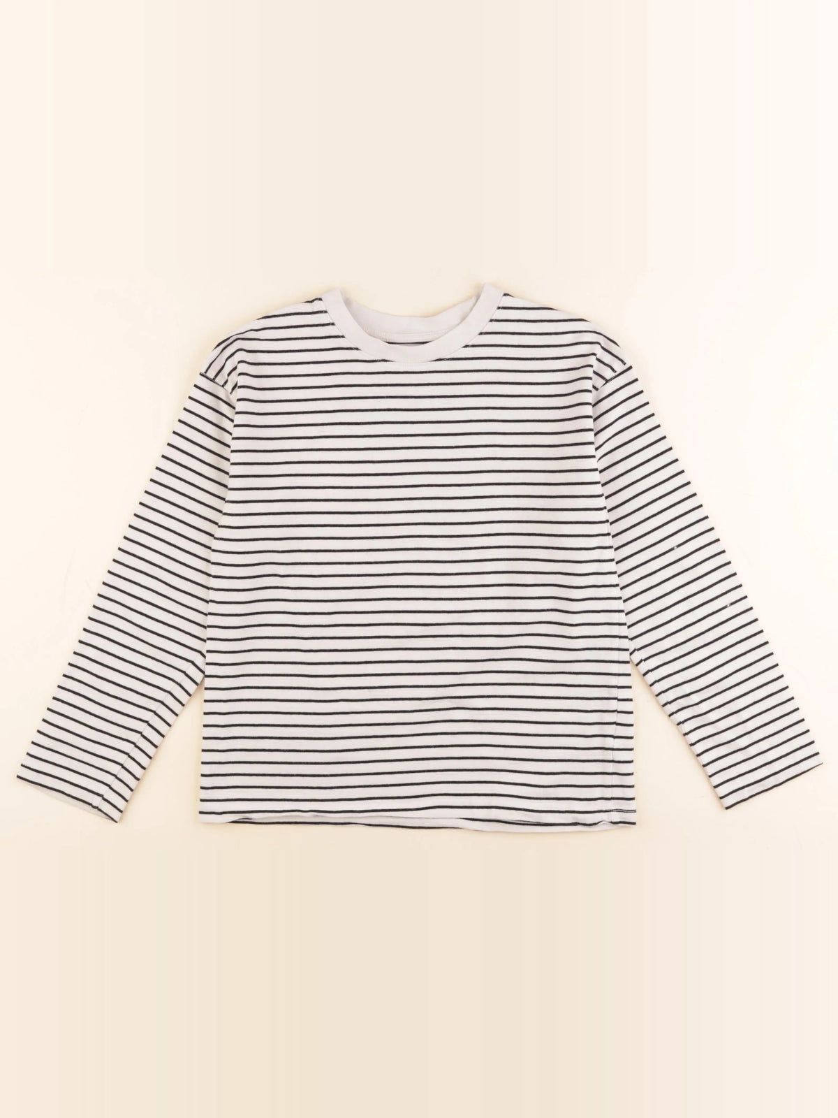 H&M - tee-shirt blanc, noir - 8/10 ans