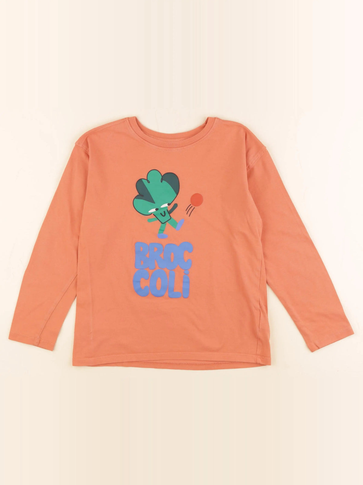 H&M - tee-shirt orange - 6/8 ans