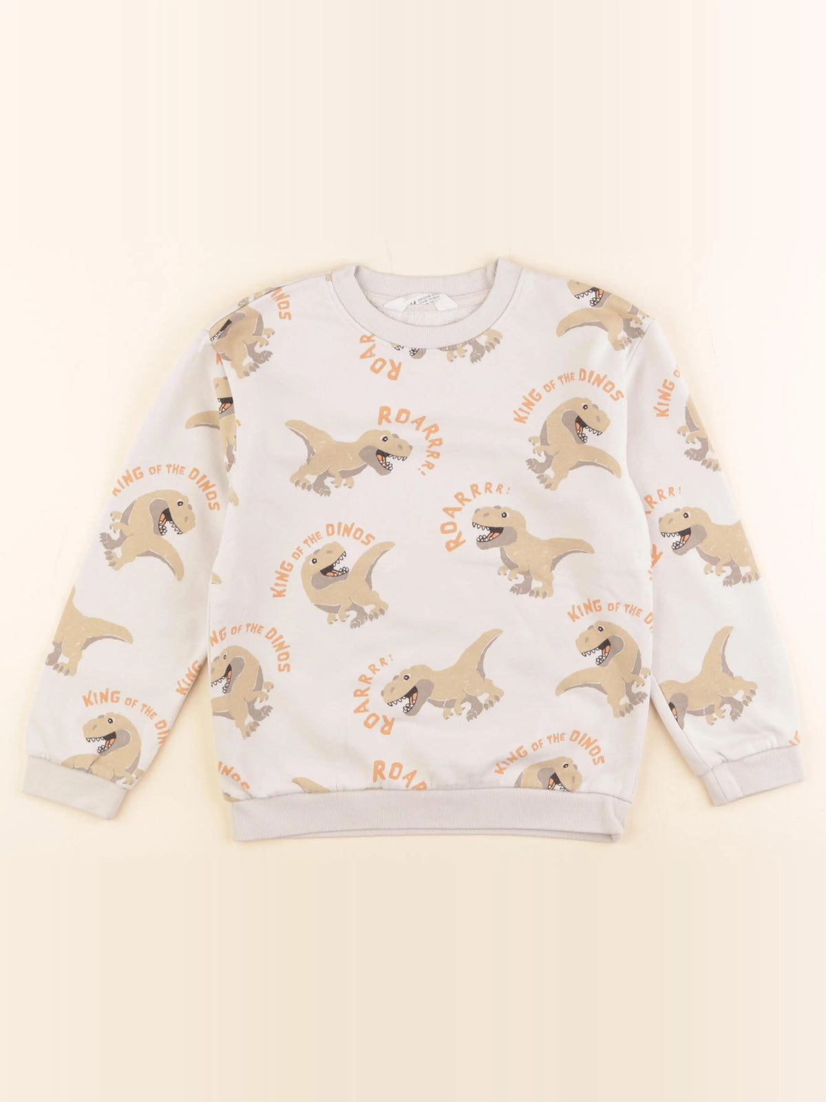 H&M - sweat beige - 6/8 ans
