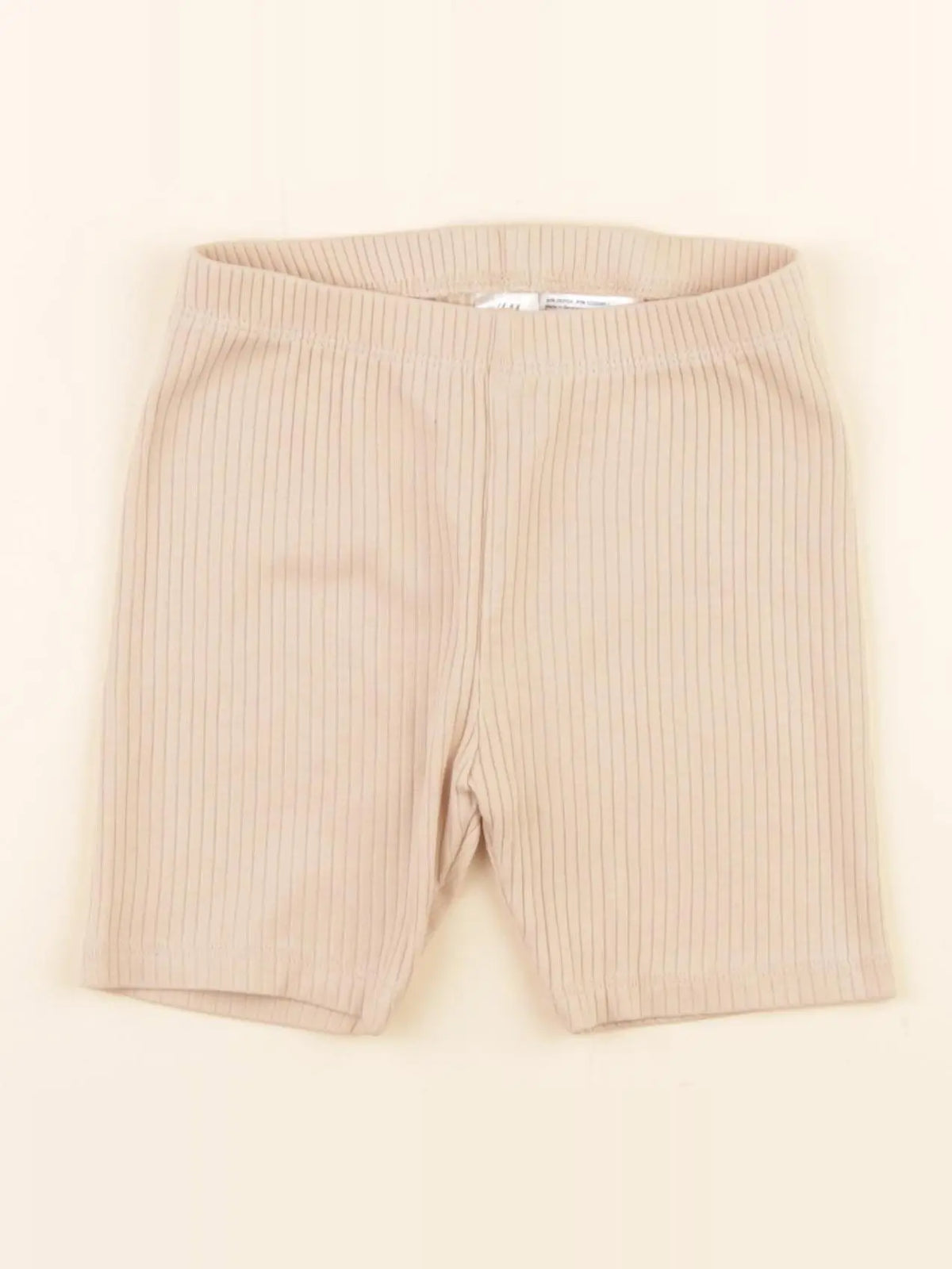 H&M - legging court beige - 18/24 mois