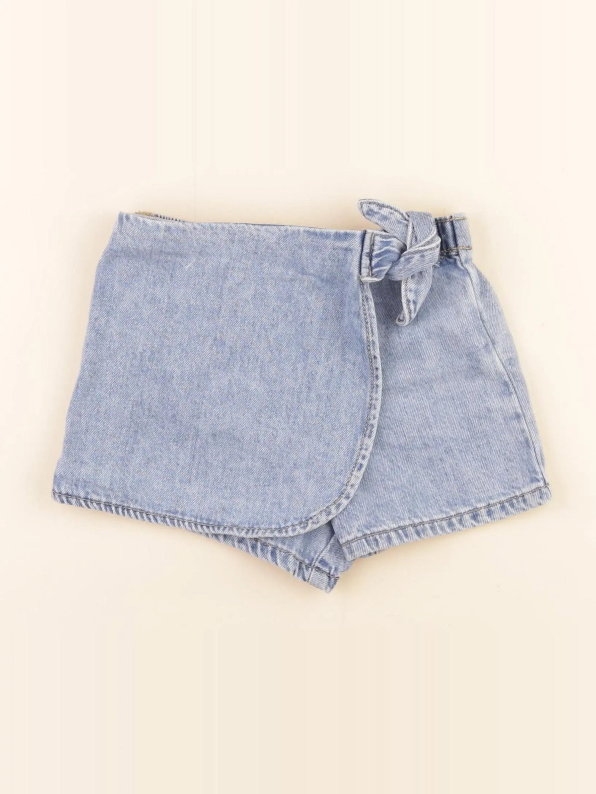 Zara - jupe short bleu - 3 ans