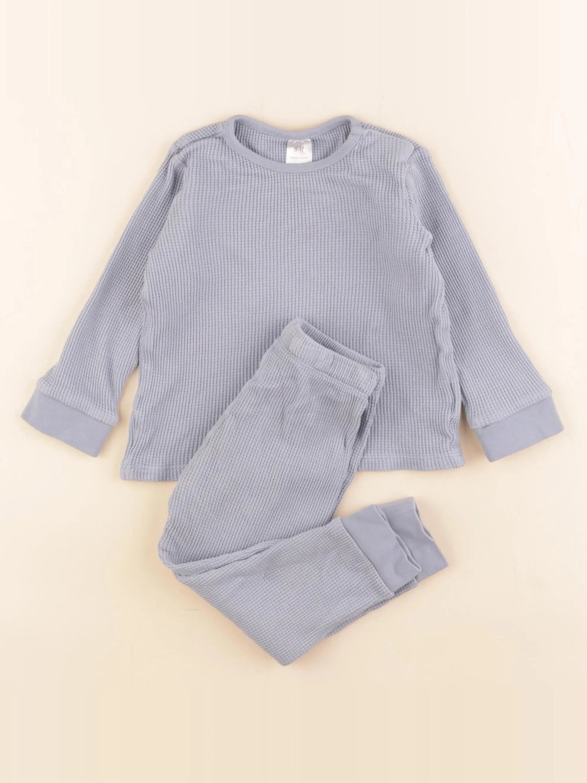 H&M - pyjama coton bleu - 18/24 mois