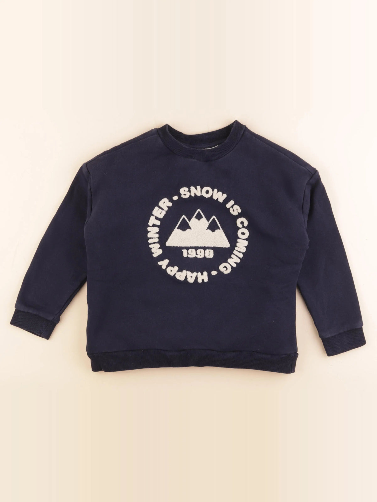 Monoprix - sweat bleu - 8 ans