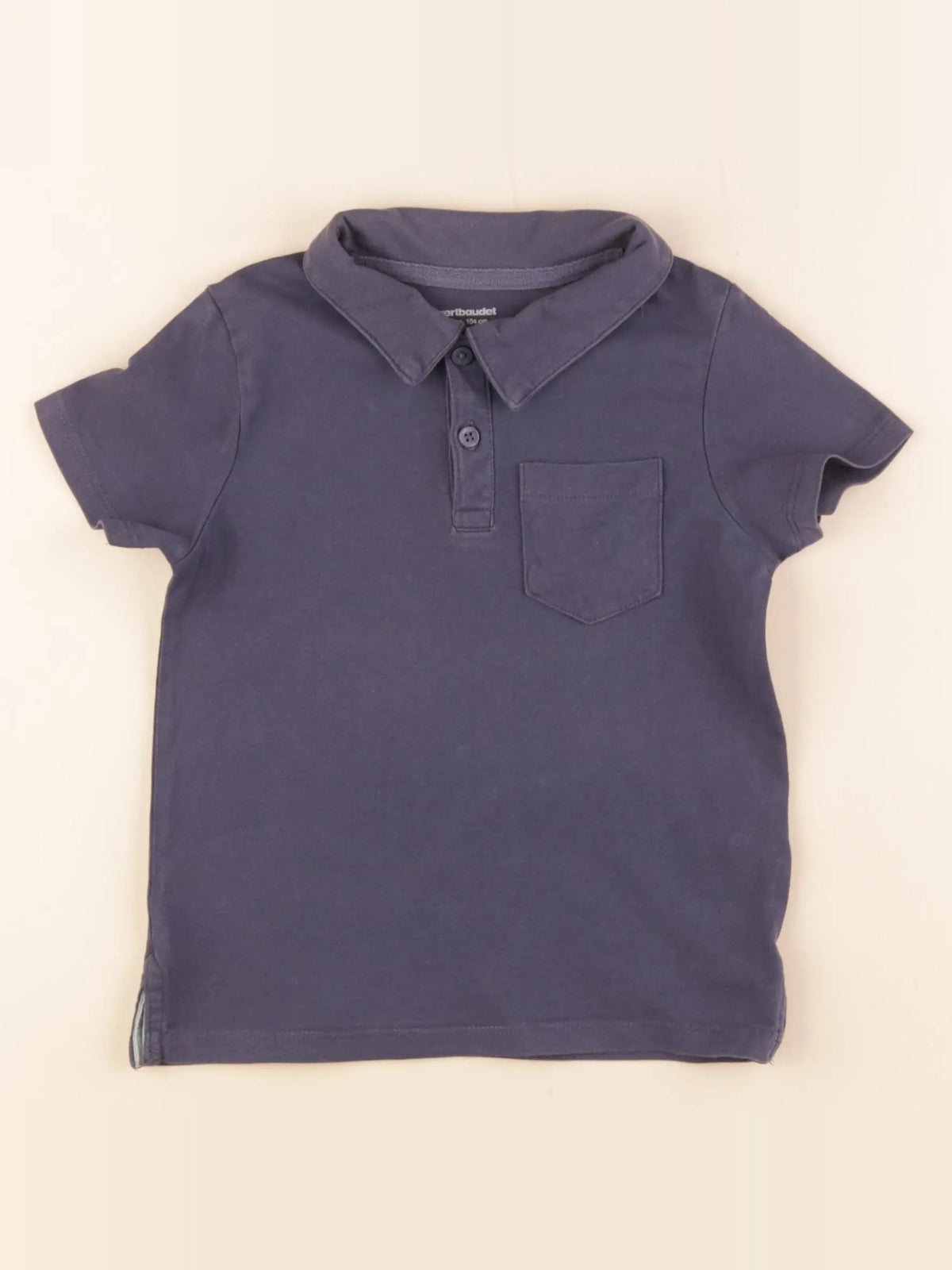 Vertbaudet - polo bleu - 4 ans